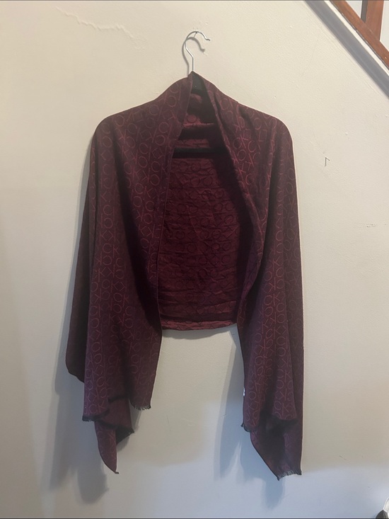 Calvin Klein Accessories - Calvin Klein Burgundy shrug!!